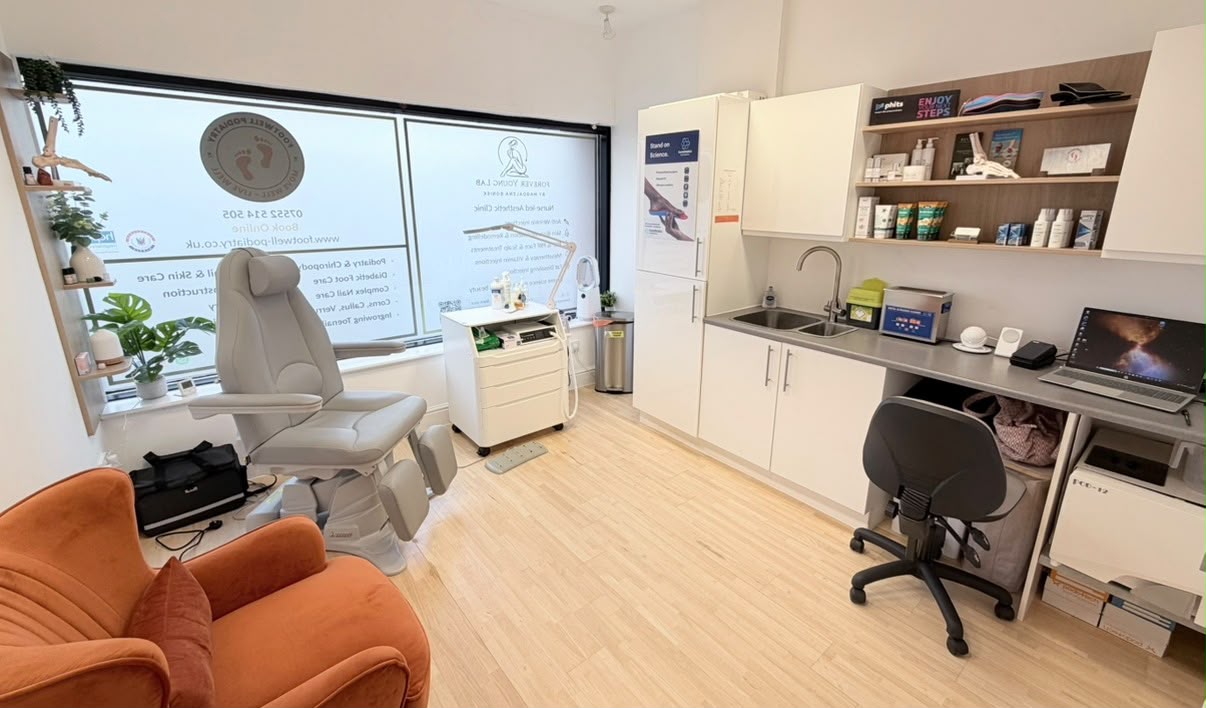 Footwell Podiatry clinic treatment room
